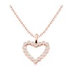 Shining Heart Silver Necklace SPE-5772